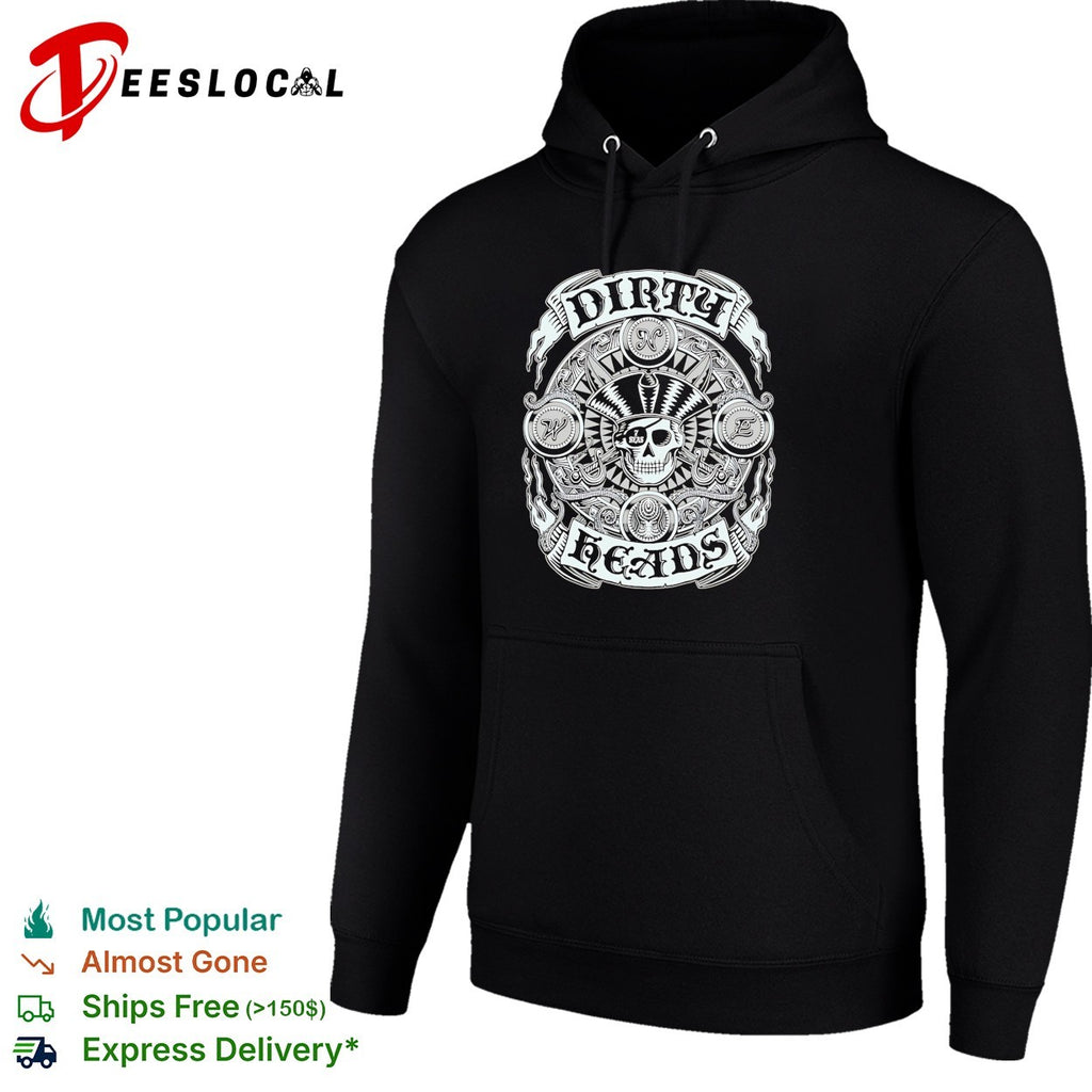 Dirty heads seven seas pirate skull shirt