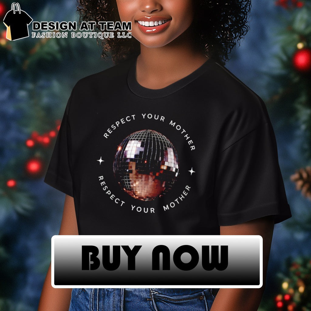 Disco Ball Respect Your Mother Pop Concert shirt