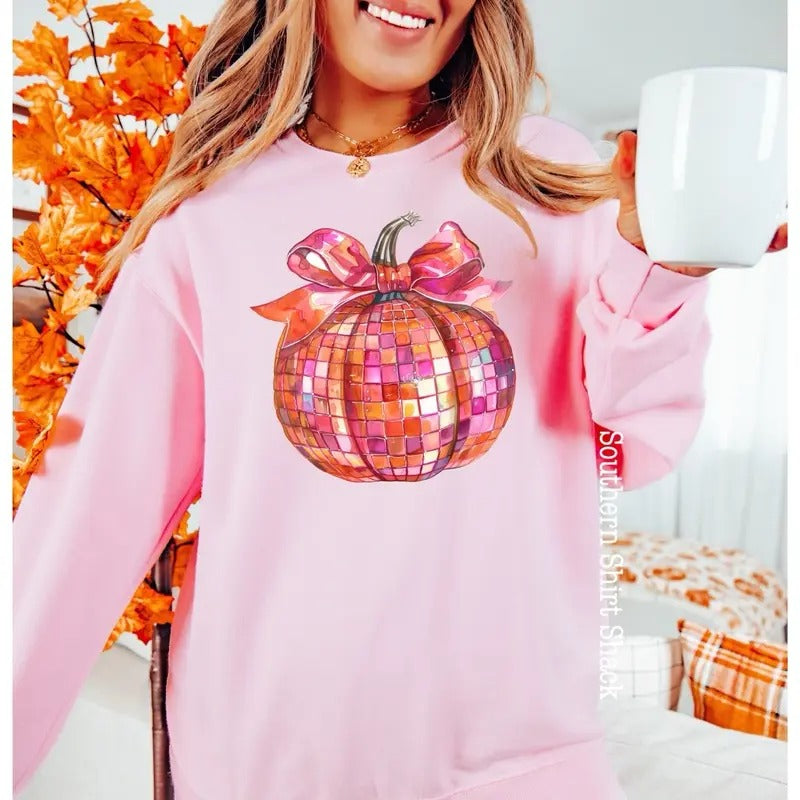 Disco Pumpkin Sweatshirt Shirt Hoodie | PrintMintTees.com