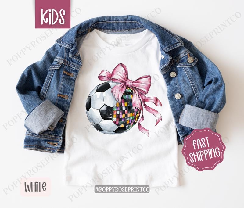 Disco Soccer Kid Shirt, Children's Soccer Tee, Sports Youth Shirt, Youth Soccer Tee Hoodie, Sweatshirt | PrintMintTees.com