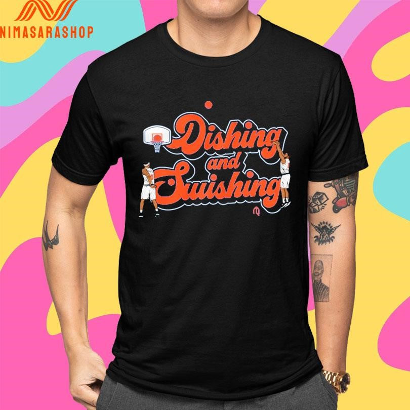 Dishing And Swishing Basketball Shirts
