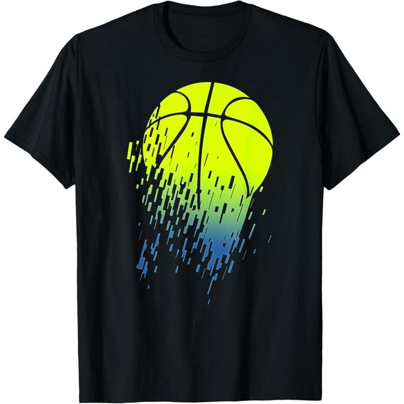 Disintegrating Neon Green Basketball Urban Graphic T-Shirt made in usa Hoodie Sweatshirt | PrintMintTees.com
