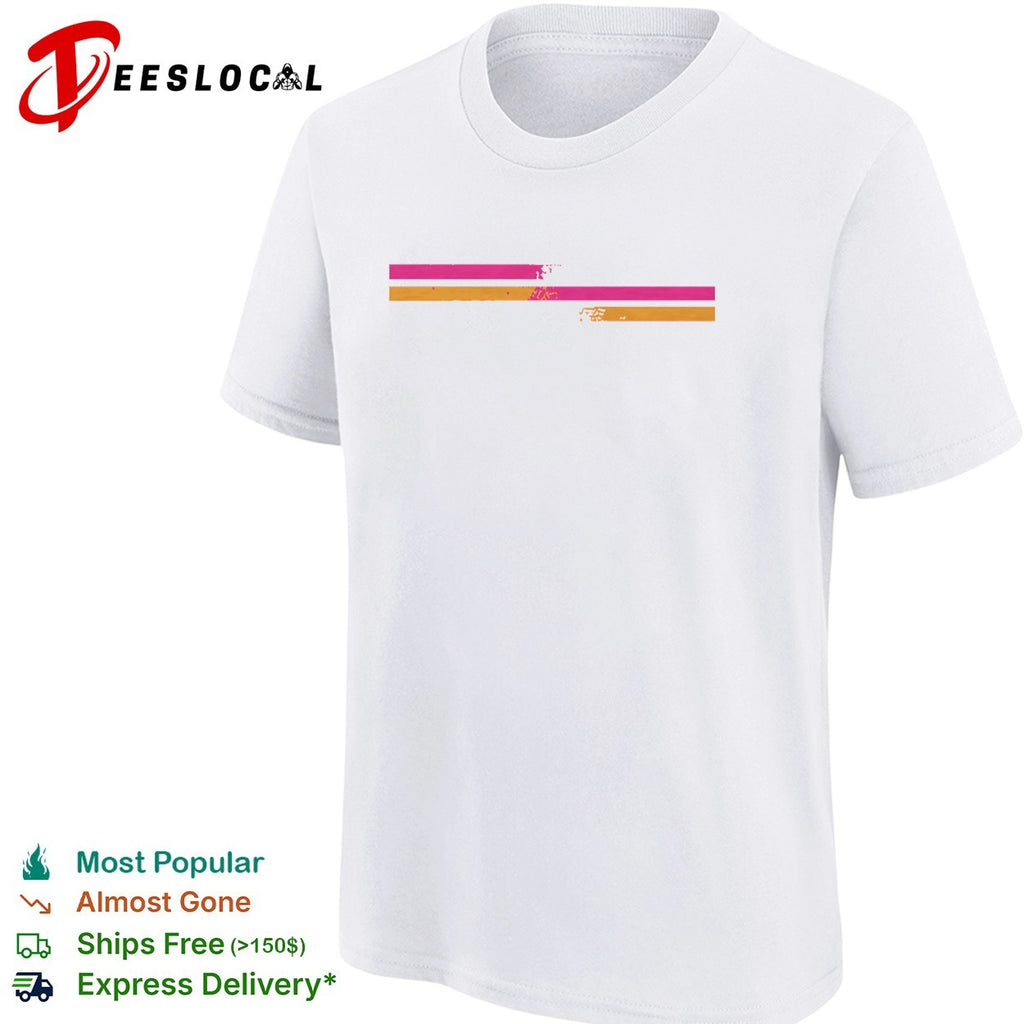 Distressed minimal sunset shirt
