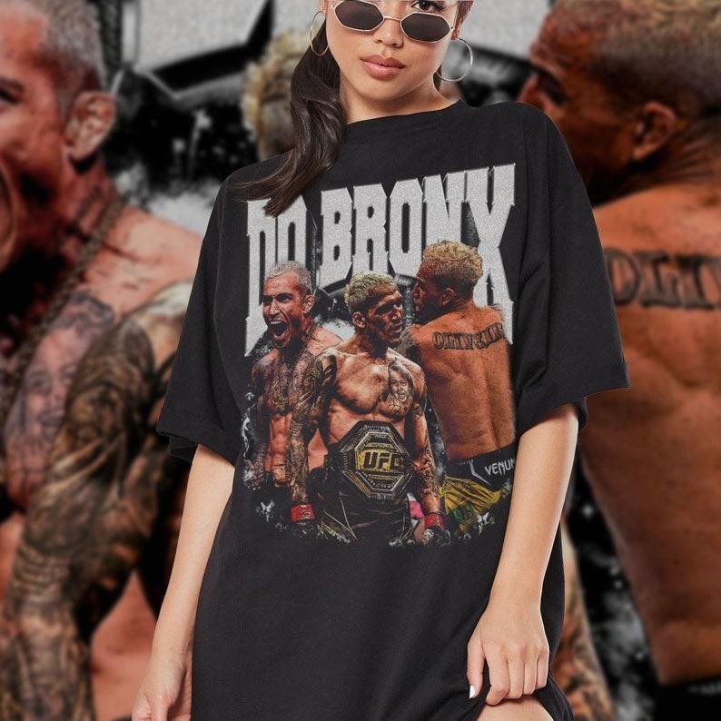 Do Bronx Charles Oliveira Tshirt Brazilian Fighter Jiu Jitsu 90s Retro Champions Fans Sweatshirt Vintage Graphic Tee Hoodie