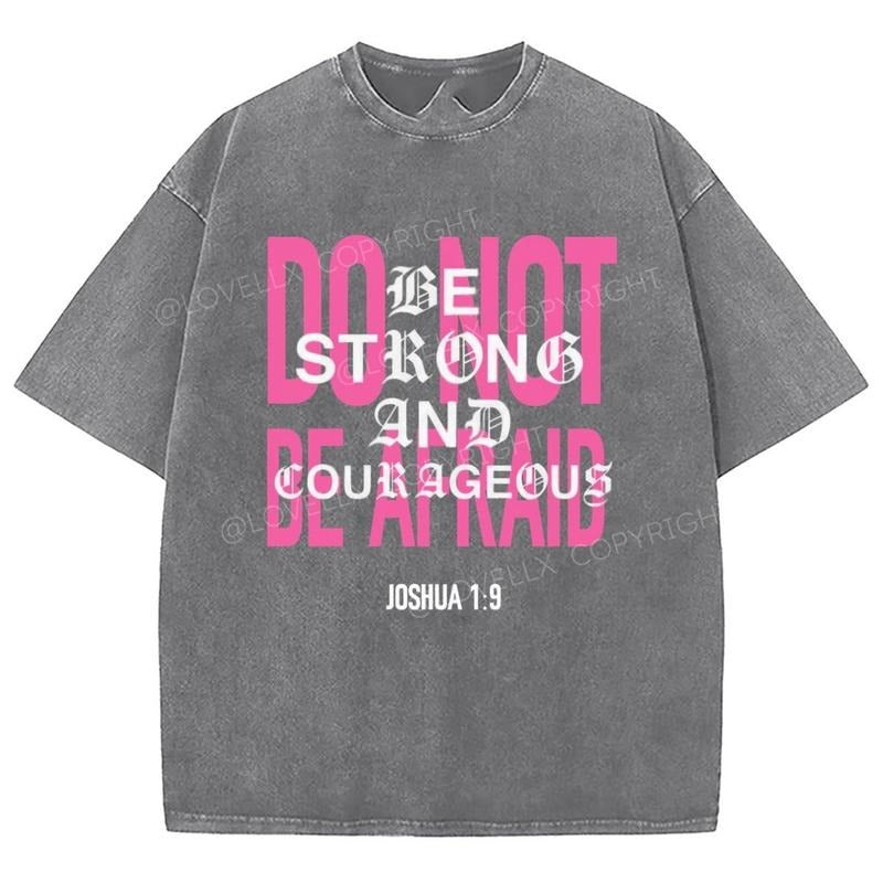 Do Not Be Afraid Washed T-Shirt, Christian Jesus  t shirts, Vintage 90s Graphic Tee Gift Cotton Top, Mineral color...