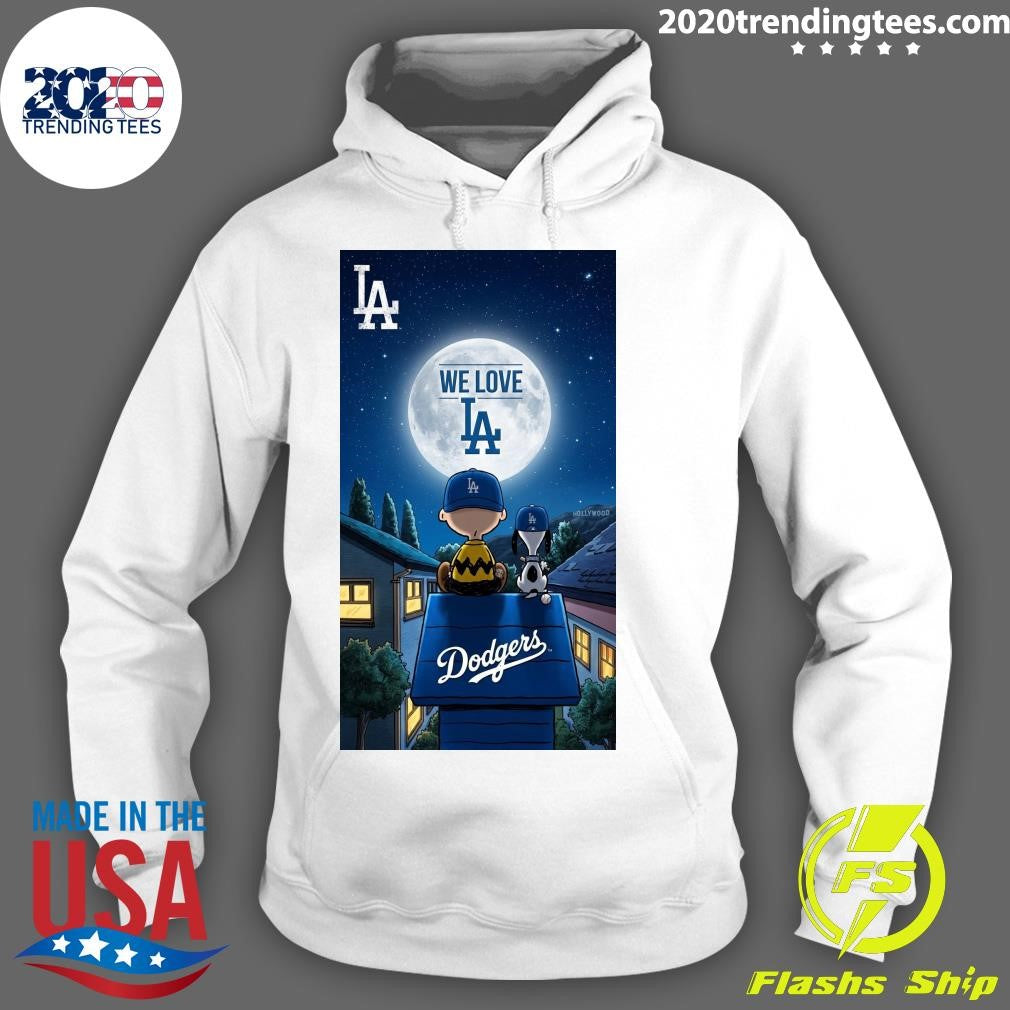 Dodgers Night with Charlie Brown & Snoopy We Love Los Angeles Shirt