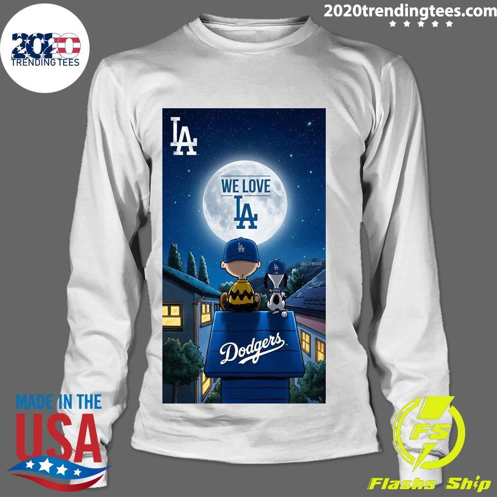 Dodgers Night with Charlie Brown & Snoopy We Love Los Angeles Shirt