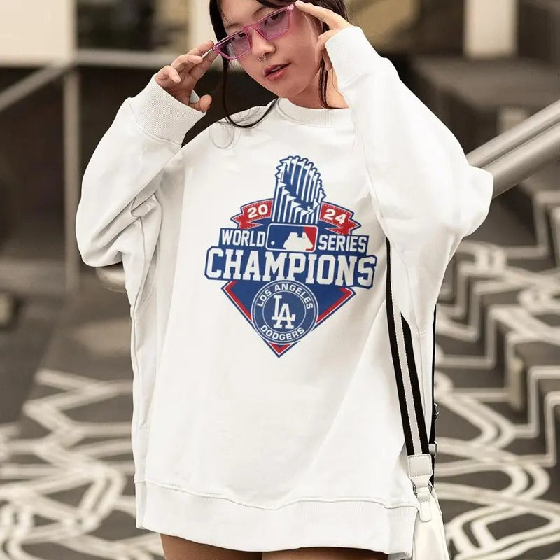 Dodgers Shirt Vintage LLA Baseball World 2024 Fans Shirt Hoodie Sweatshirt