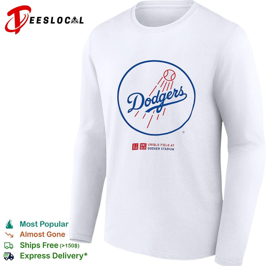Dodgers logo Uniqlo Field at Dodger Stadium shirt