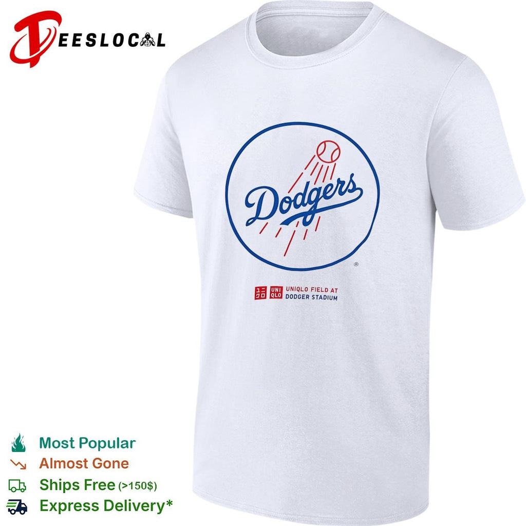 Dodgers logo Uniqlo Field at Dodger Stadium shirt