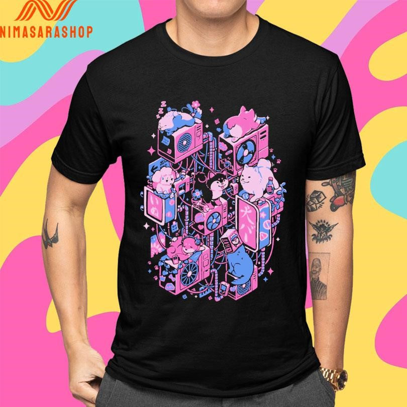 Dog Alley Pixel Eye Bat Shirts