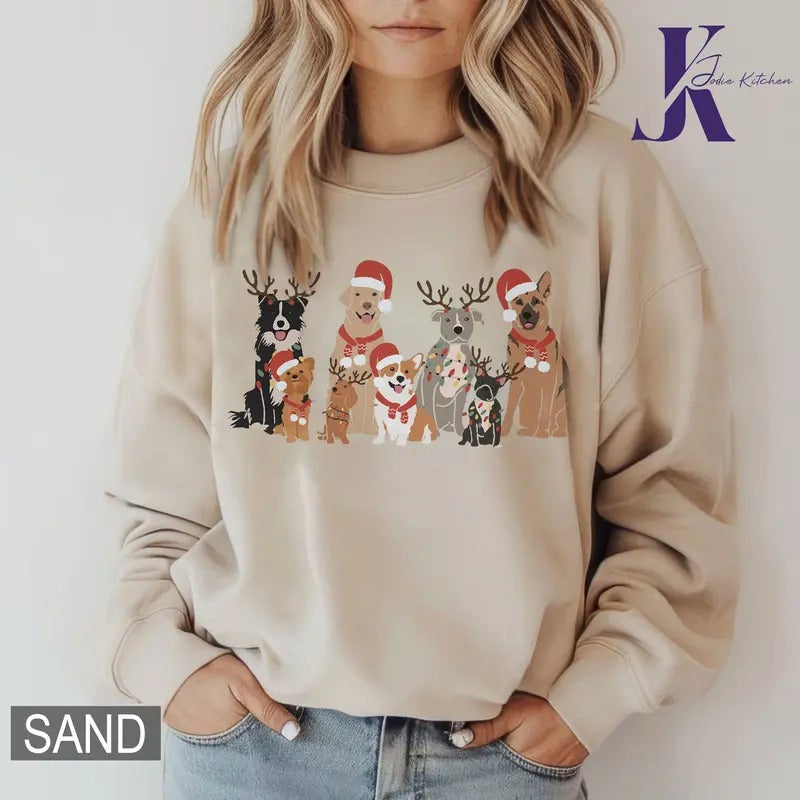 Dog Christmas Sweatshirt, Xmas Dog Sweater, Christmas Movie Shirt, Dog Lover Gif, Dog Mom Shirt, Merry Christmas Shirt Hoodie