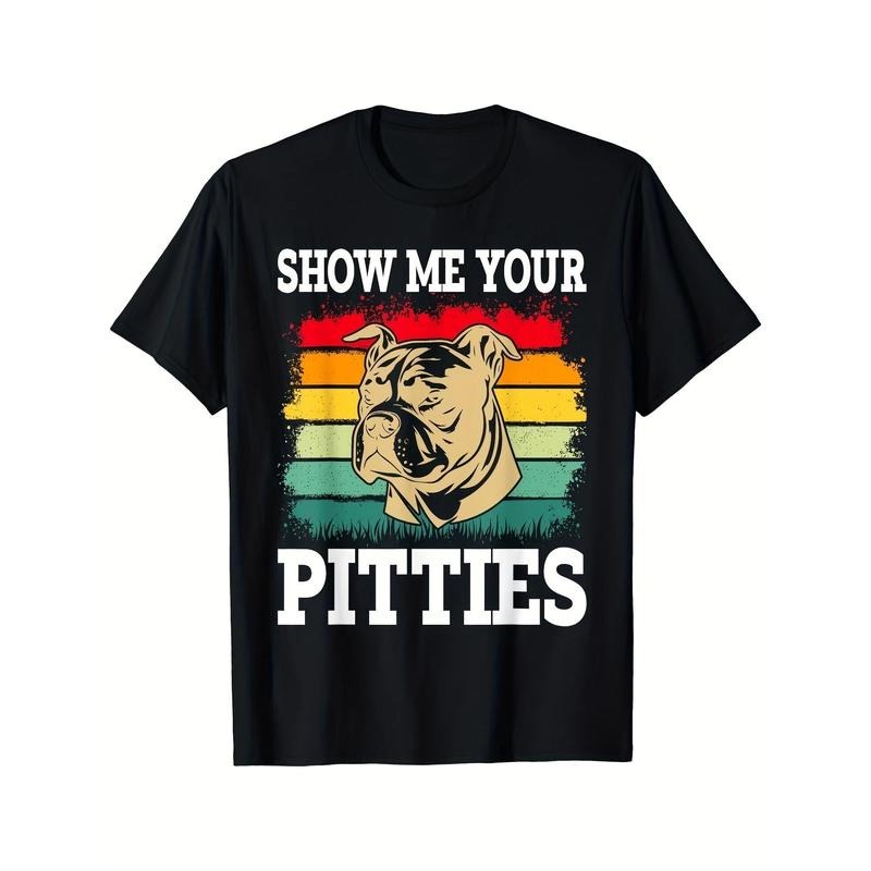 Dog Fashion Flat Digital Print Men's T-Shirt, Pure Cotton Comfortable Casual Wear, Trendy Design, High-Quality Short...