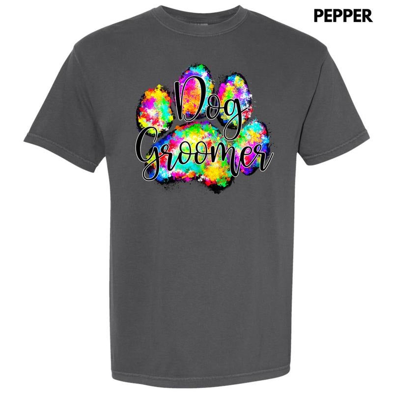 Dog Groomer Paw Comfort Colors 'NLB' Shirt Hoodie Sweatshirt
