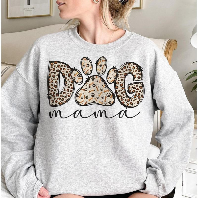 Dog Mama Sublimation, Mom Leopard , Mom Sublimation  Designs, Leopard Mama , Mother's Day Gift, Gift for dog mama shirt,...