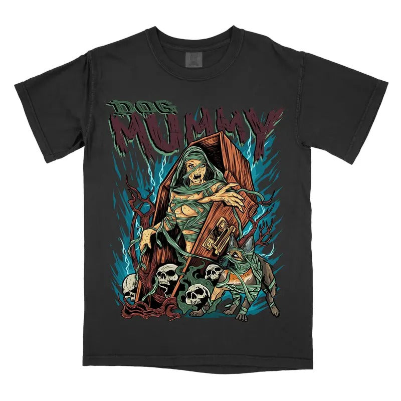 Dog Mummy - Comfort Colors Graphic Tee Menswear Shirt Hoodie Sweatshirt | PrintMintTees.com