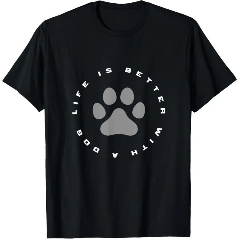 Dog Paw Print T-Shirt made in usa Hoodie Sweatshirt | PrintMintTees.com