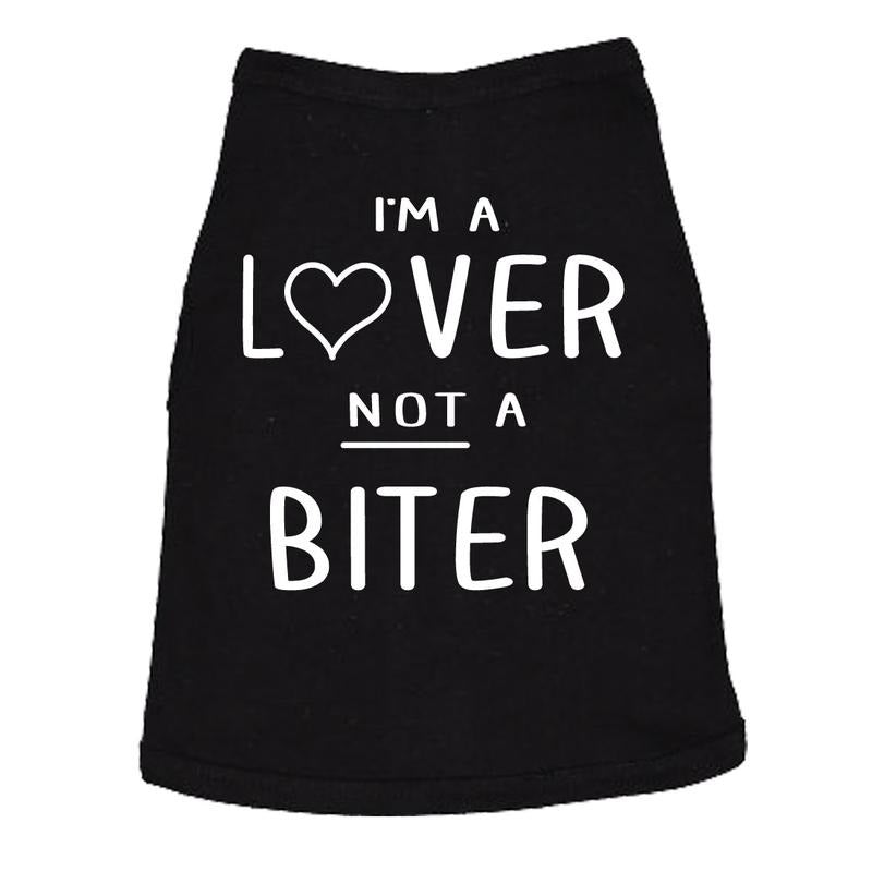 Dog Shirt Im A Lover Not A Biter Funny Clothes For Small Breed Daschund Corgi Funny Dog Puppy Shirt Black Hoodie Sweatshirt