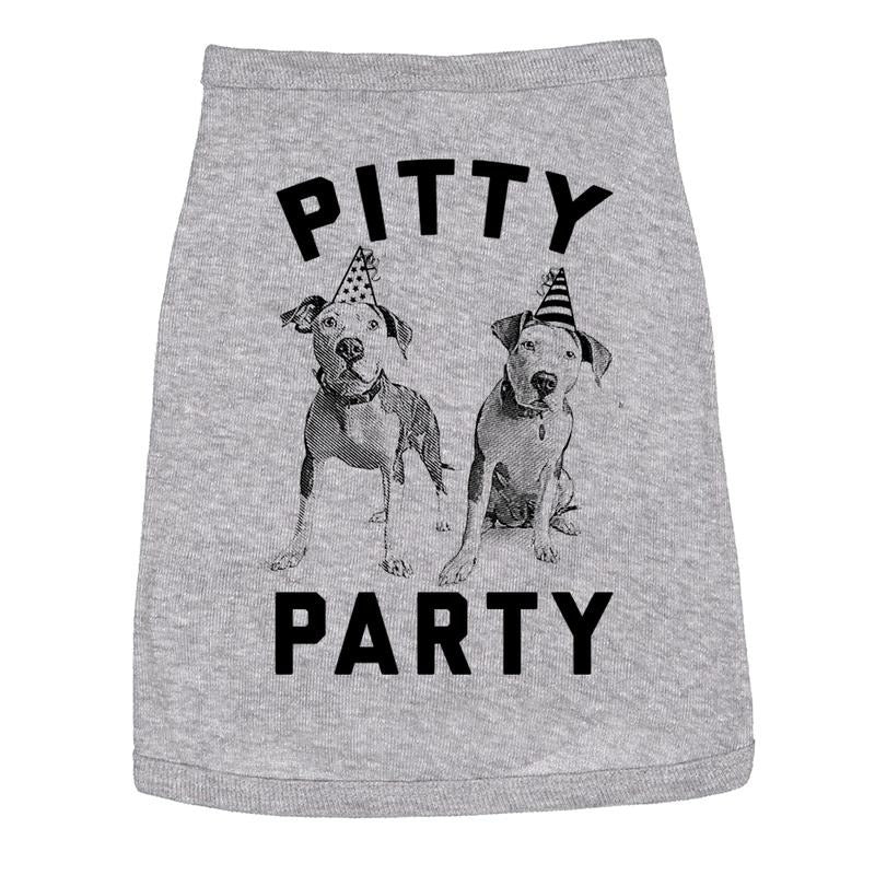 Dog Shirt Pitty Party Dog T Shirt For Pet Pitbull Funny Dog Puppy Shirt Light Grey Hoodie Sweatshirt | PrintMintTees.com
