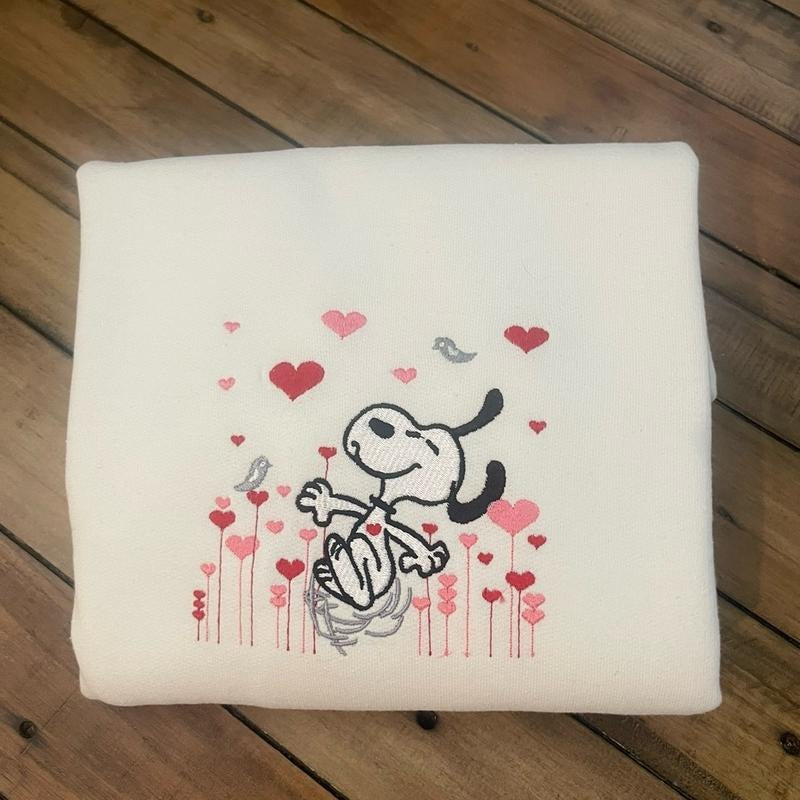 Dog Valentines Embroidered T-Shirts, Hoodie, Sweatshirt