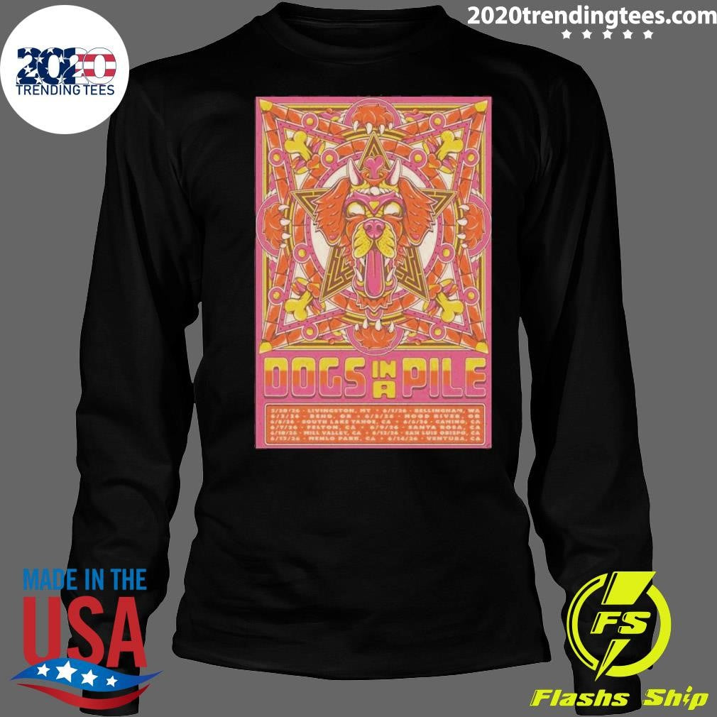 Dogs In A Pile West Coast 2026 Tour Poster Shirt
