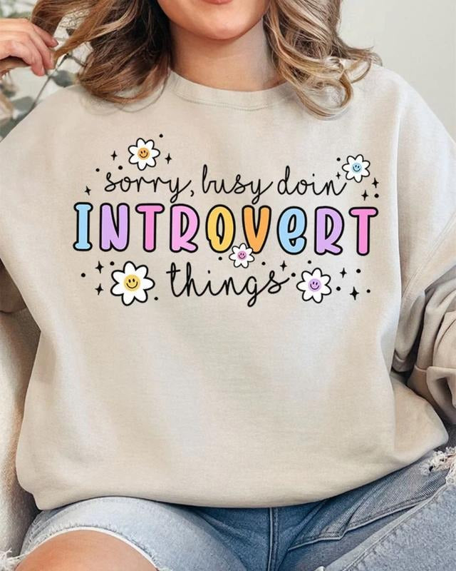 Doin' Introvert Things Unisex NuBlend Crew Sweatshirt funny Shirt Hoodie | PrintMintTees.com