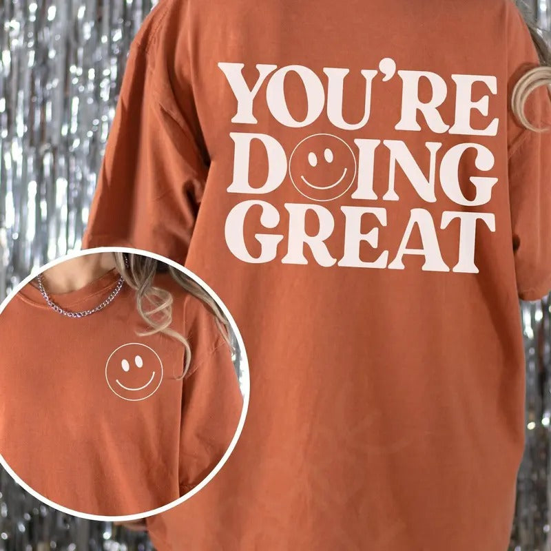 Doing Great Shirt Mental Health Shirt Motivational Shirt Mental Health Matters Shirt Inspirational Gift Hoodie Sweatshirt