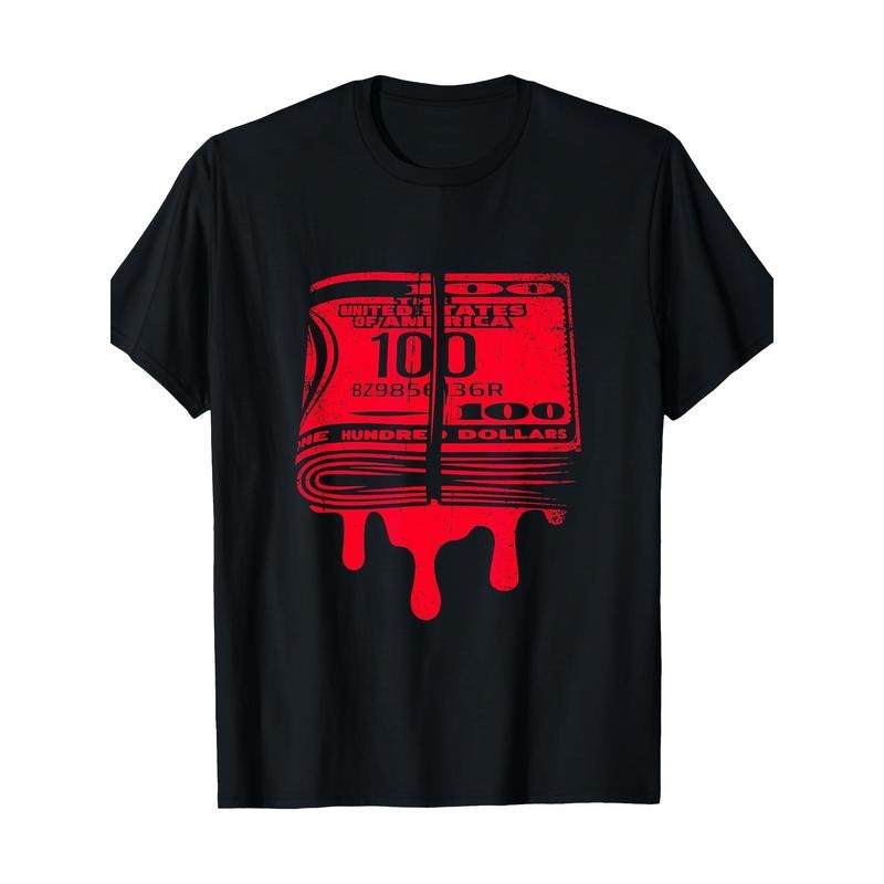 Dollar Money Blood Rich Cash Millionaire Trading Business 100% Cotton T-shirt made in usa Hoodie Sweatshirt