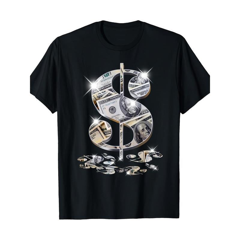 Dollar symbol $Gift Design Concept T-shirt, men's T-shirt made in usa Hoodie Sweatshirt | PrintMintTees.com