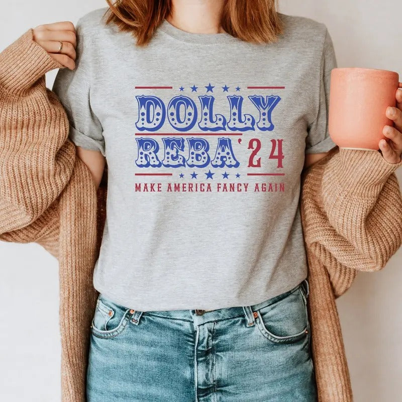 Dolly Reba 2024 Dolly Reba President Dolly Reba Fans Shirt Country Music Shirts Funny Shirt Short Sleeve Shirt T-Shirts, Hoodie, Sweatshirt
