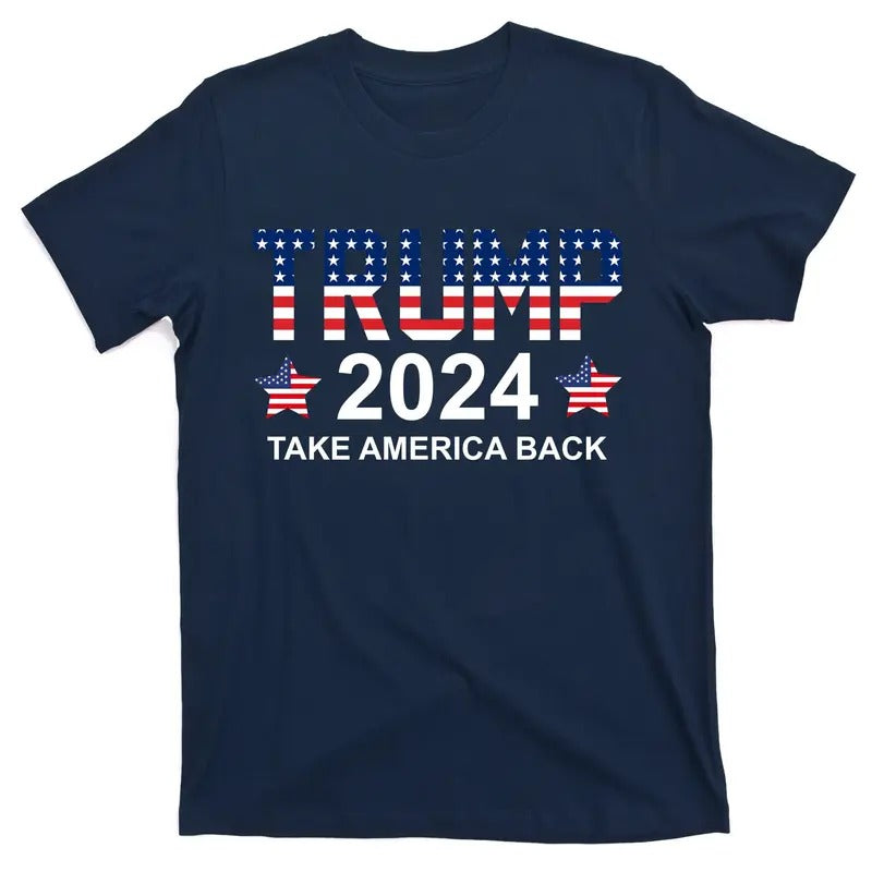 Donald Trump 2024 Take America Back T-Shirt Menswear Top Hoodie Sweatshirt | PrintMintTees.com