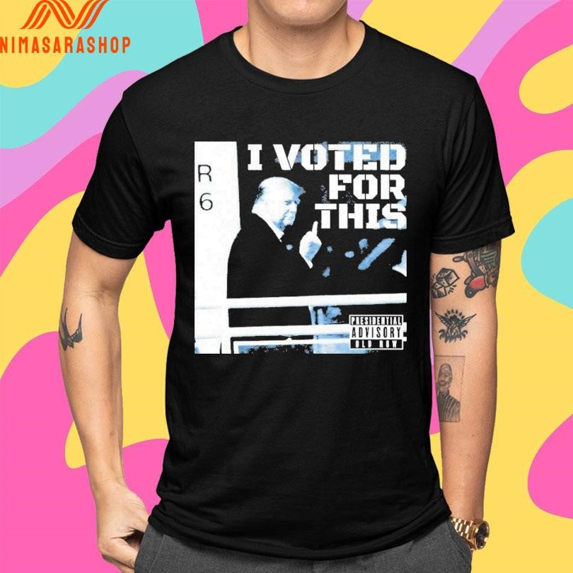 Donald Trump I Voted For This Fuck Hand Shirts
