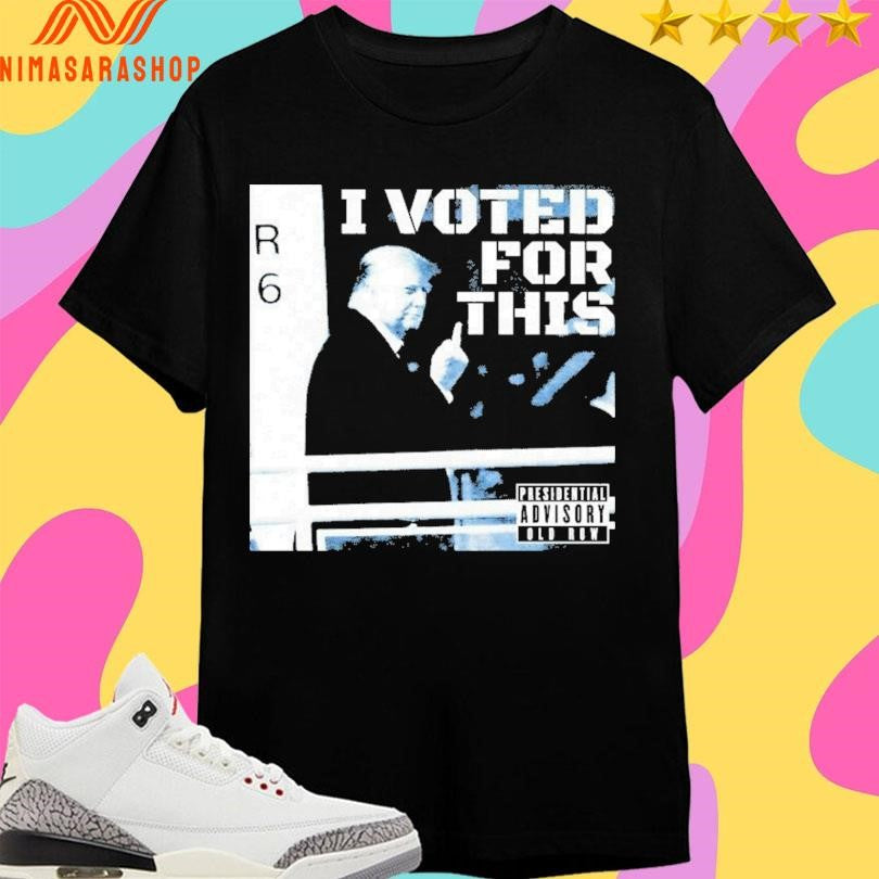 Donald Trump I Voted For This Fuck Hand Shirts