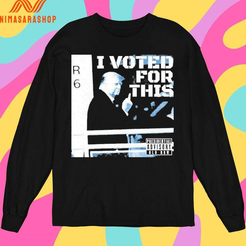 Donald Trump I Voted For This Fuck Hand Shirts