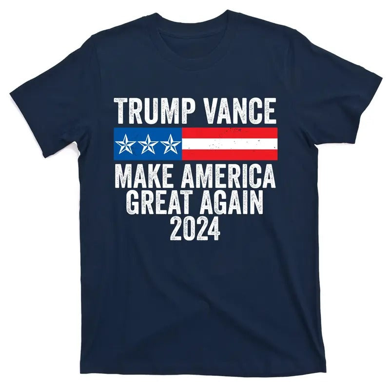 Donald Trump JD Vance 2024 Make America Great Again USA Election T-Shirt Hoodie Sweatshirt | PrintMintTees.com