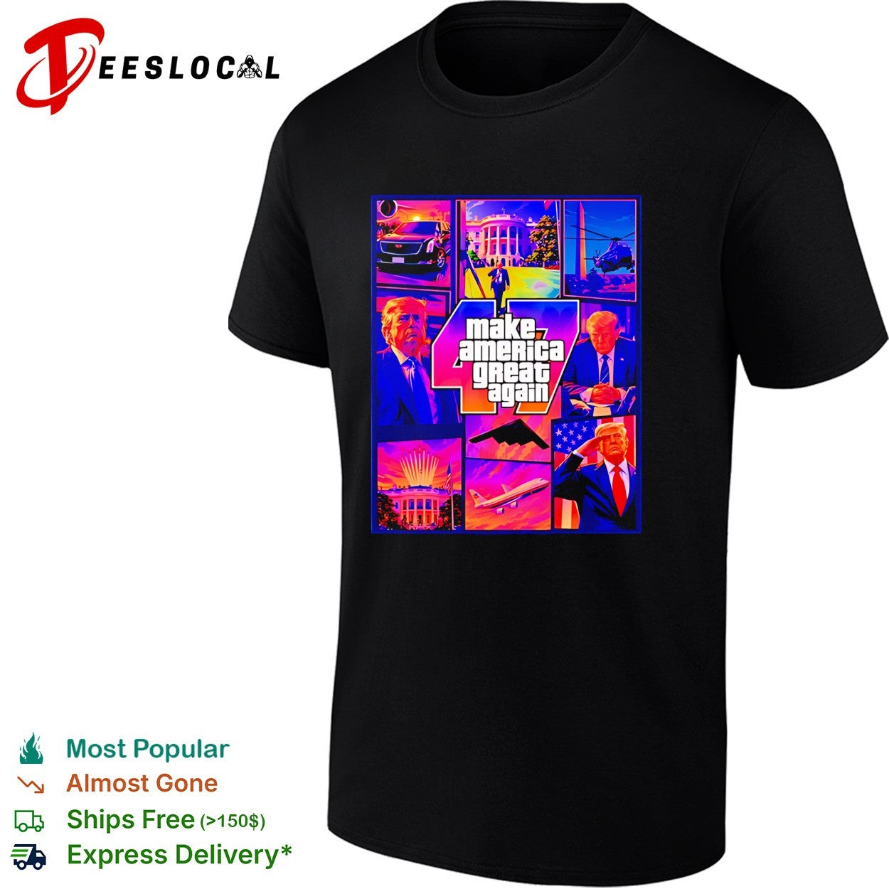 Donald Trump Make America Great Again GTA 47 vintage shirt