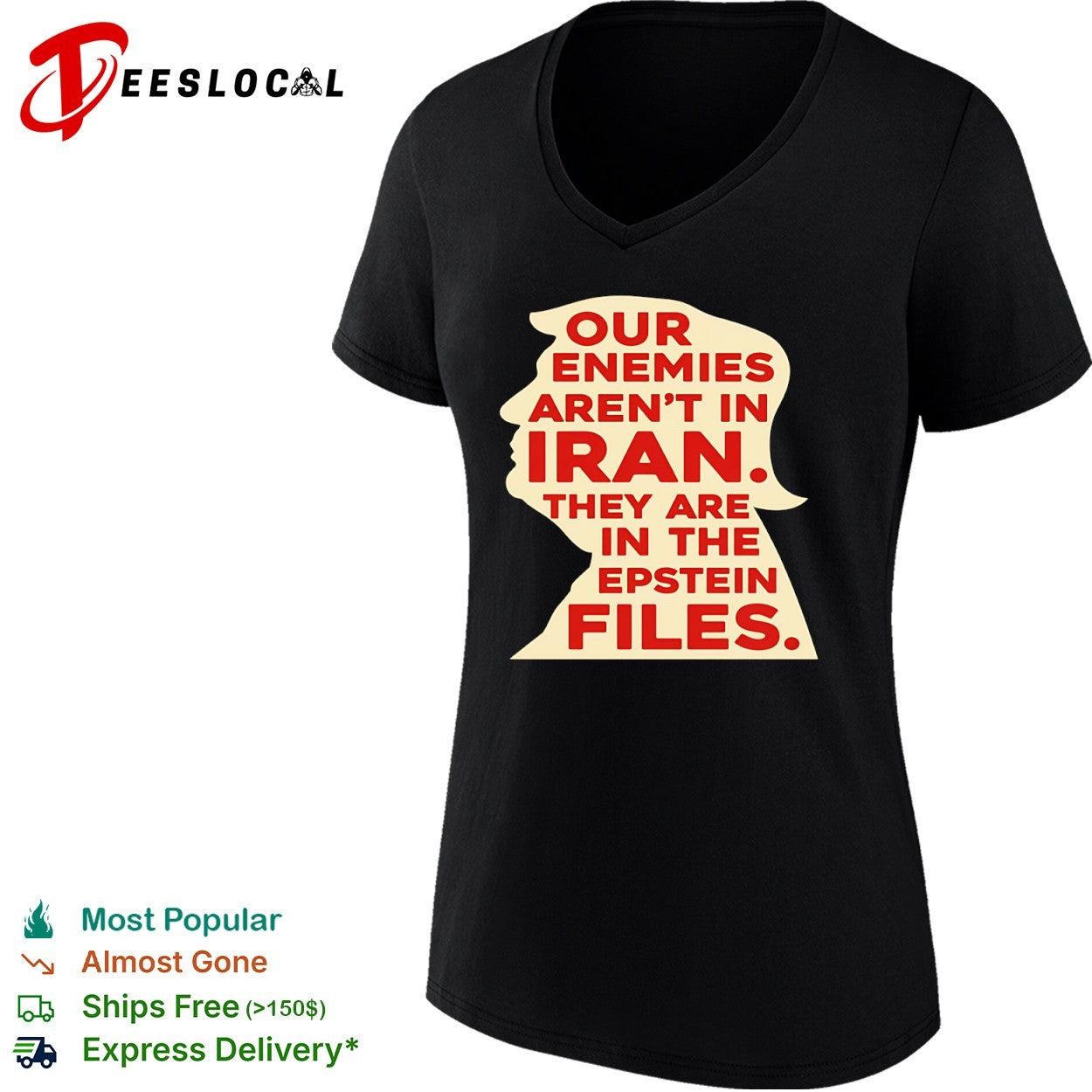 Donald Trump Our Enemies arent in Iran They are in the Epstein Files shirt