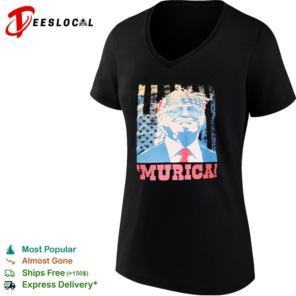 Donald Trump flag bandana Murica shirt