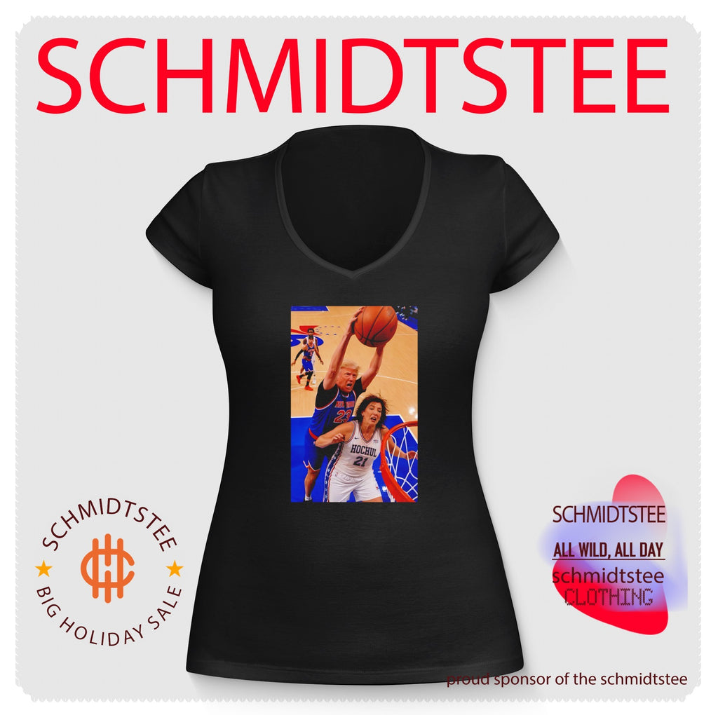 Donald Trump slam dunk Kathy Hochul New York Knicks Basketball court game shirt