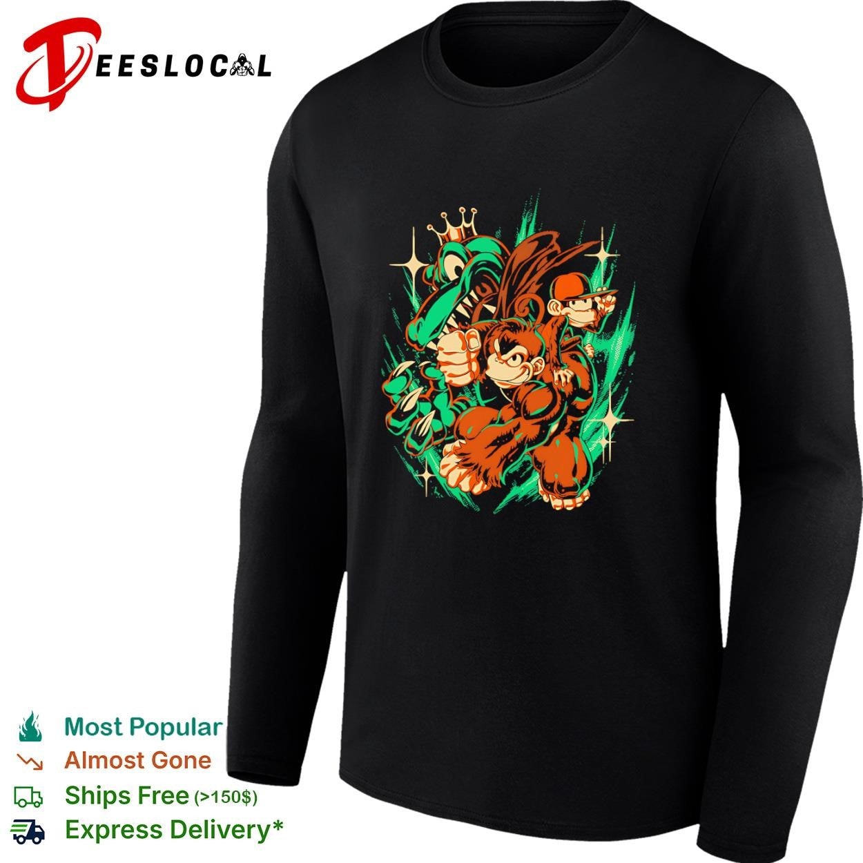 Donkey kong country with a punch like that shirt