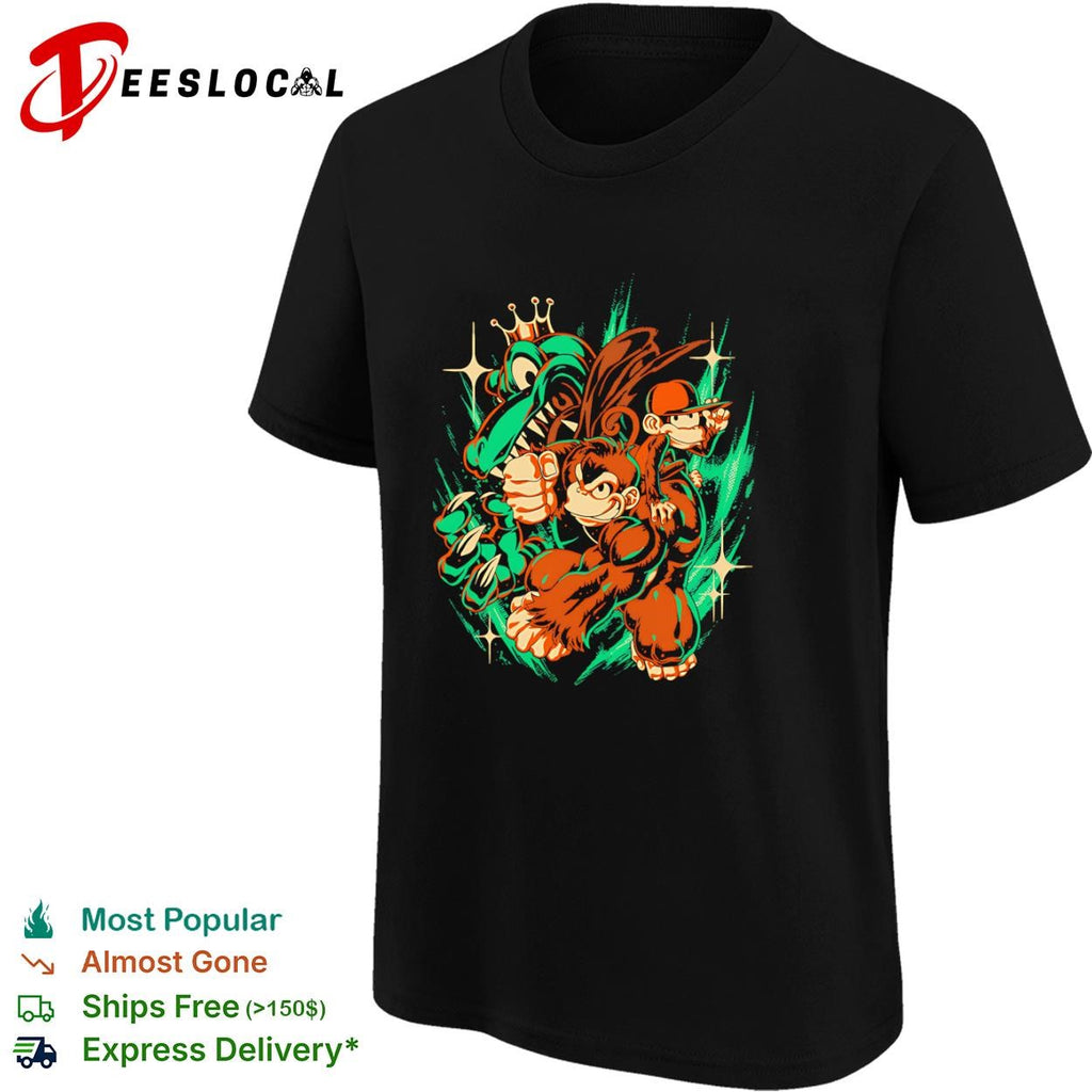 Donkey kong country with a punch like that shirt