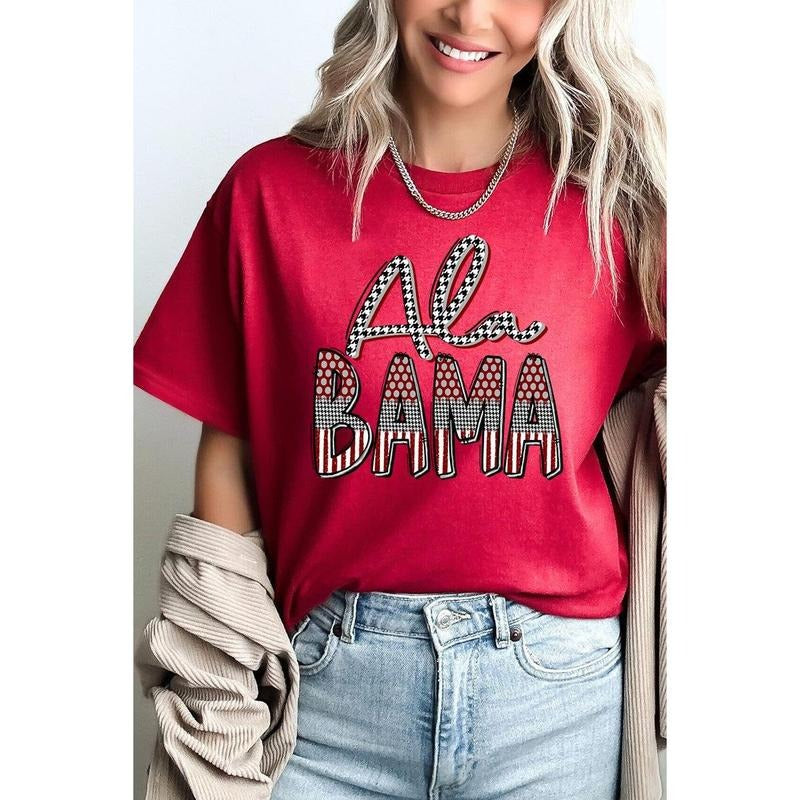 Doodle Alabama Short Sleeve Relaxed Fit T-Shirt Hoodie Sweatshirt | PrintMintTees.com