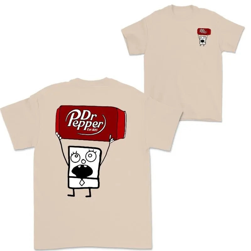 Doodlebob Dr. Pepper Doodlebob Shirt Double Sided Dr Pepper Shirts Dr. Pepper Lovers Doodlebob Fans Menswear Top T-Shirts, Hoodie, Sweatshirt