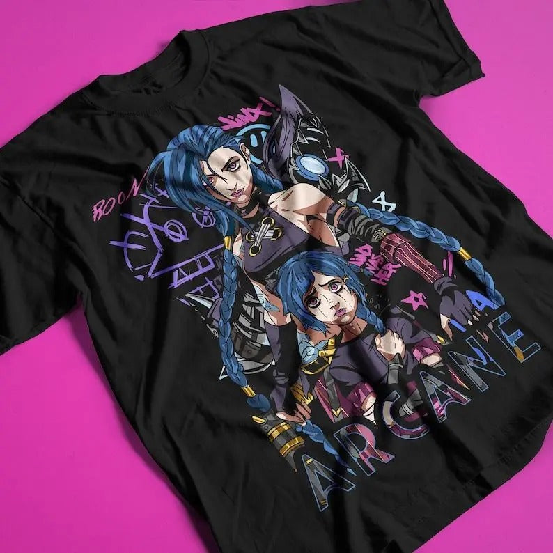 Dorohedoro Premium Anime T-shirt, Kaiman & Nikaido Oversized Streetwear Shirt Classic Cotton Hoodie Sweatshirt