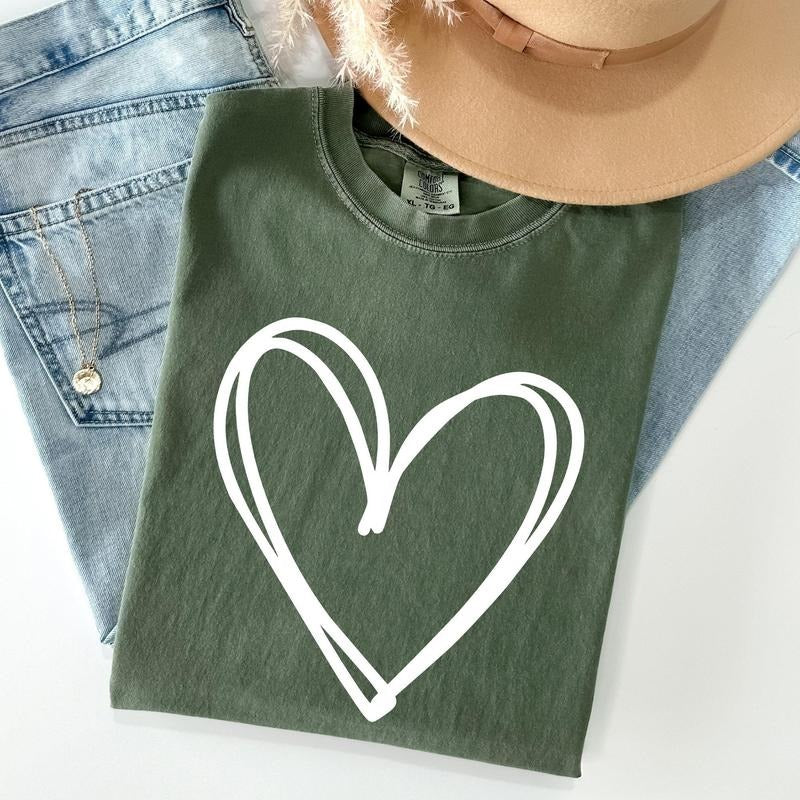 Double Heart, St Patrick's Day Comfort Colors Tshirt, Women's Crew Neck, Crewneck Hoodie Sweatshirt | PrintMintTees.com