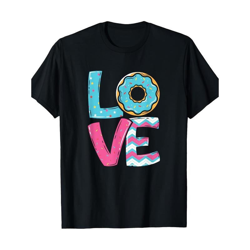 Doughnut Doughnut Fried Dough Sweet Snack Dessert Lovers 220g 100% Cotton T-shirt made in usa Hoodie Sweatshirt