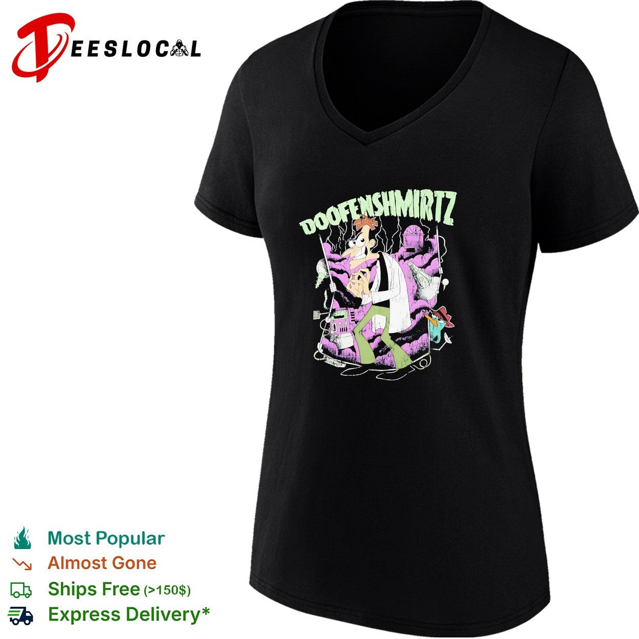 Dr Doofenshmirtz Phineas and Ferb mad scientist shirt