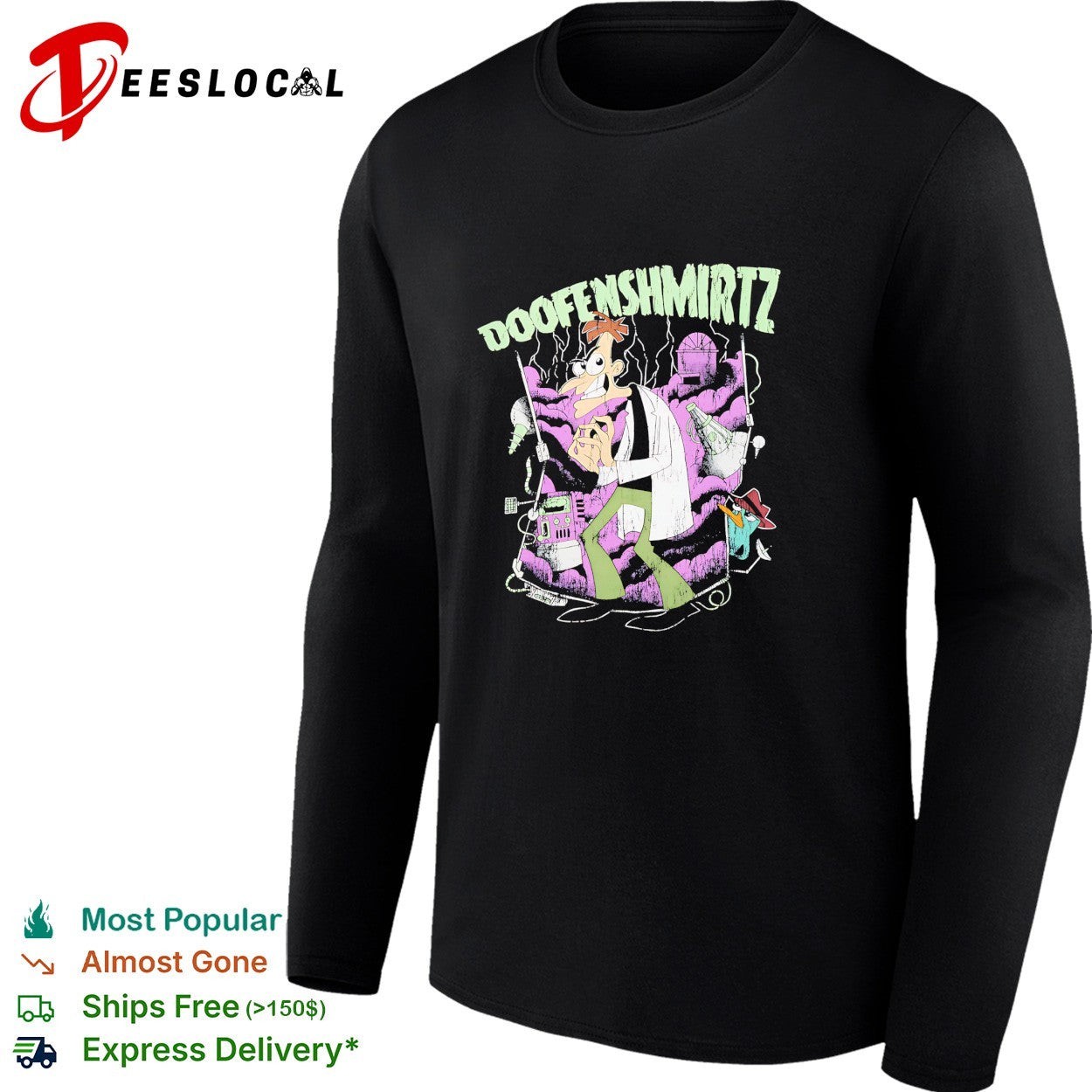 Dr Doofenshmirtz Phineas and Ferb mad scientist shirt