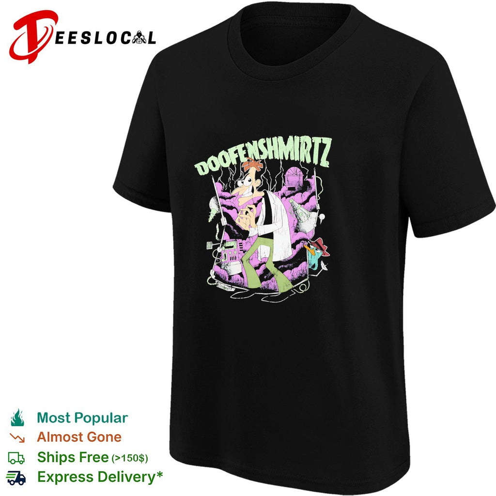 Dr Doofenshmirtz Phineas and Ferb mad scientist shirt
