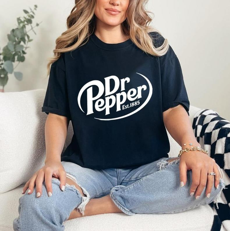 Dr Pepper Shirt Dr Pepper Lover, Universal Graphic Tee Tshirt, Full Color, For Men, For Women Hoodie Sweatshirt